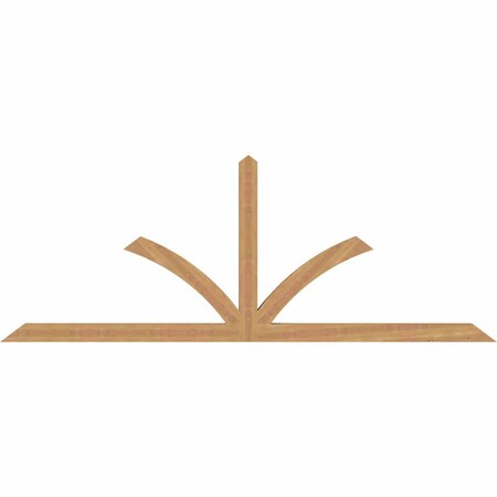 Ekena Millwork Richland Smooth Timber Gable Bracket, Western Red Cedar, 96"W x 36"H x 3 1/2"D x 3 1/2"F, 9/12 Pitch GBW096X36X0404RIC00SWR